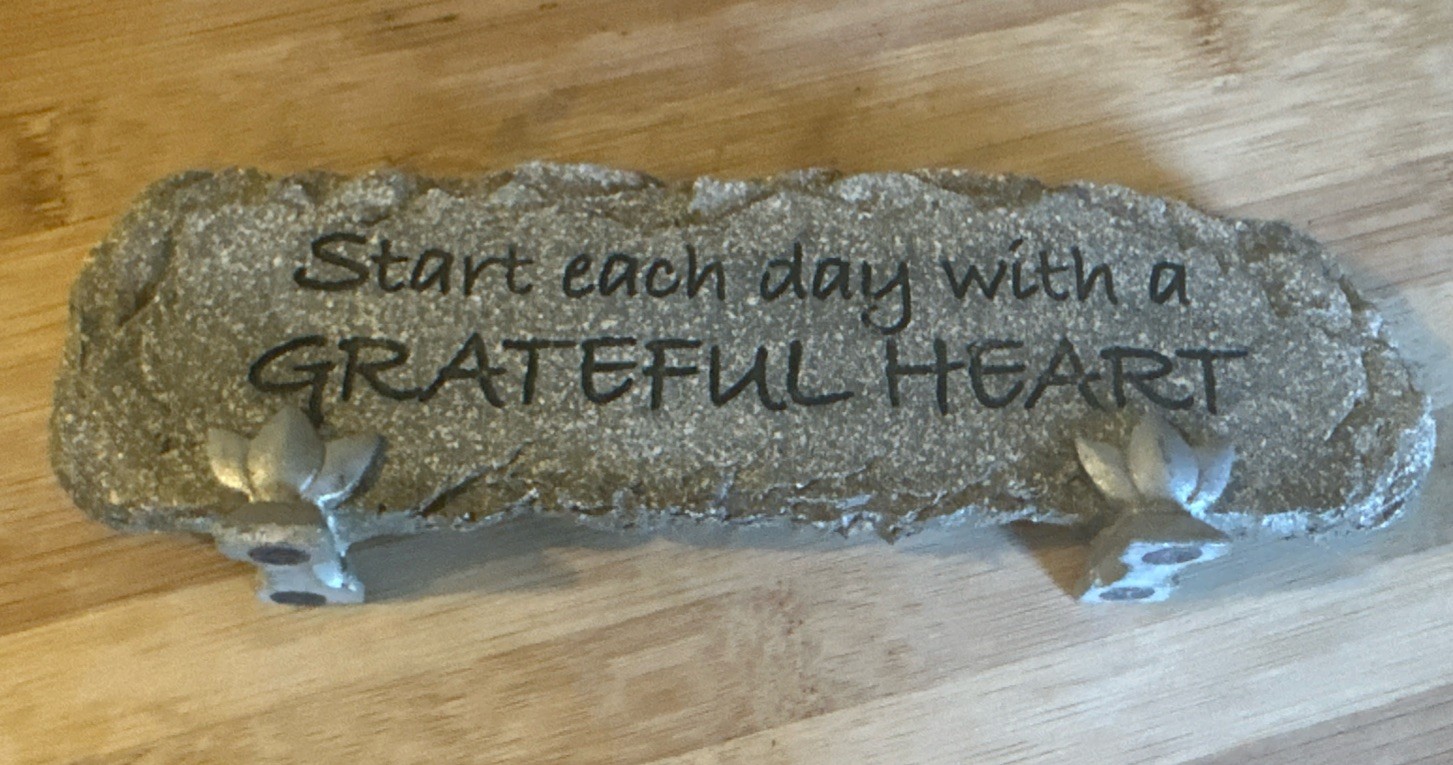 Carson Home Accents : Start Each Day With A Grateful Heart. Metal Stand
