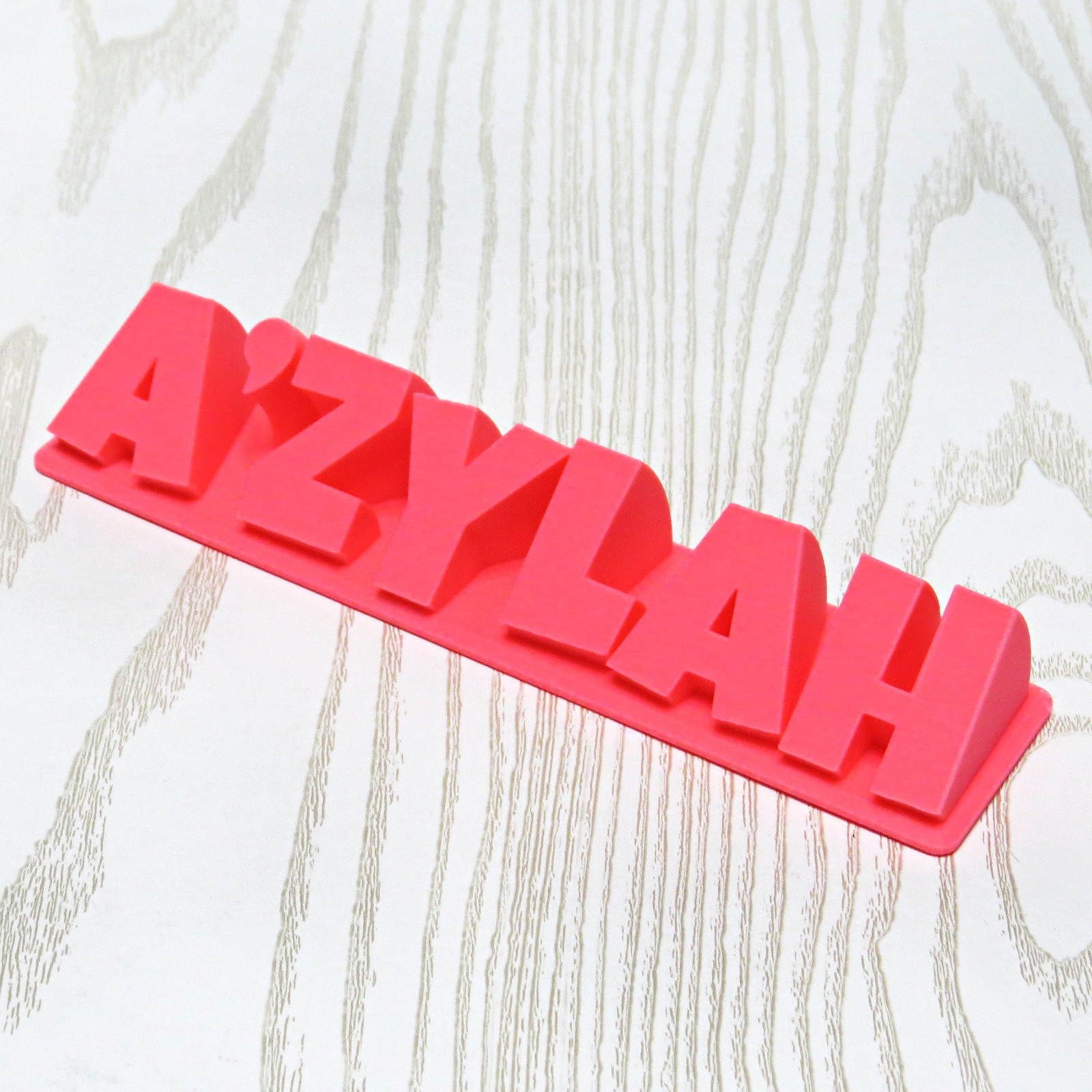 Personalized Name Plate – Custom Desk Name Sign – 3D Printed Decor