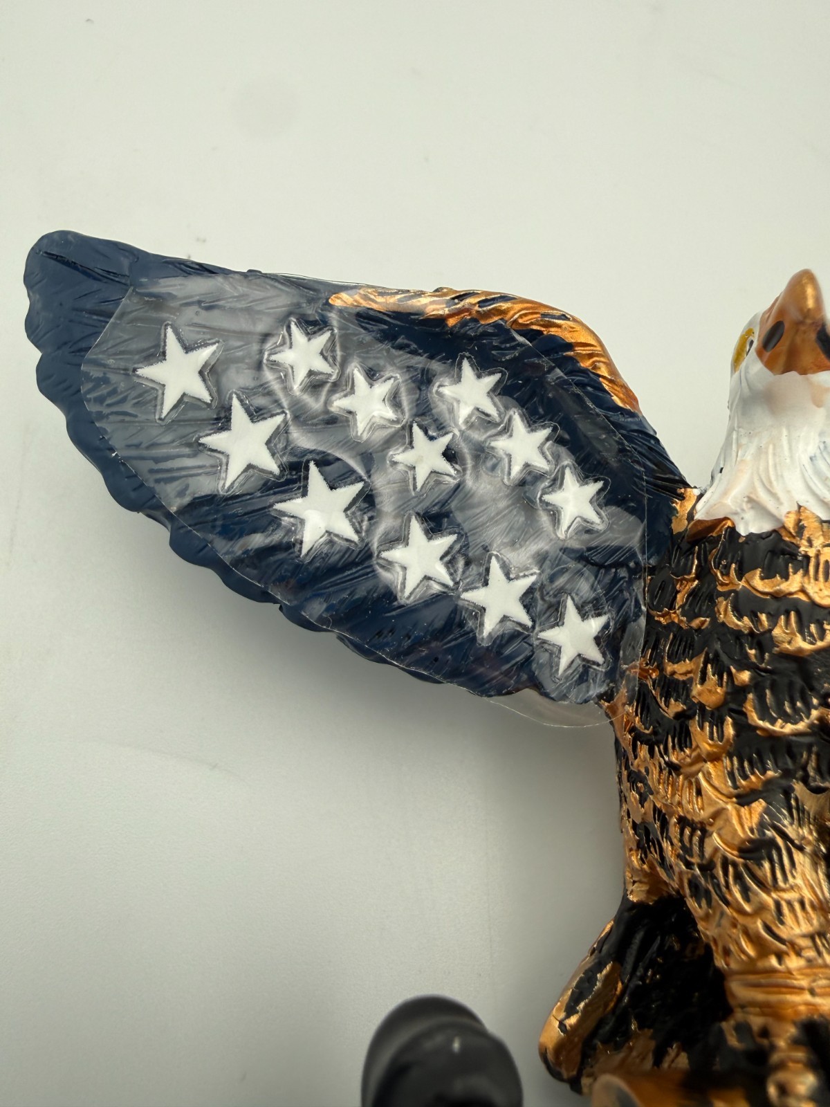 Patriotic American Eagle Wall Bracket Hanging Sign Holder 8″ Cast Decor