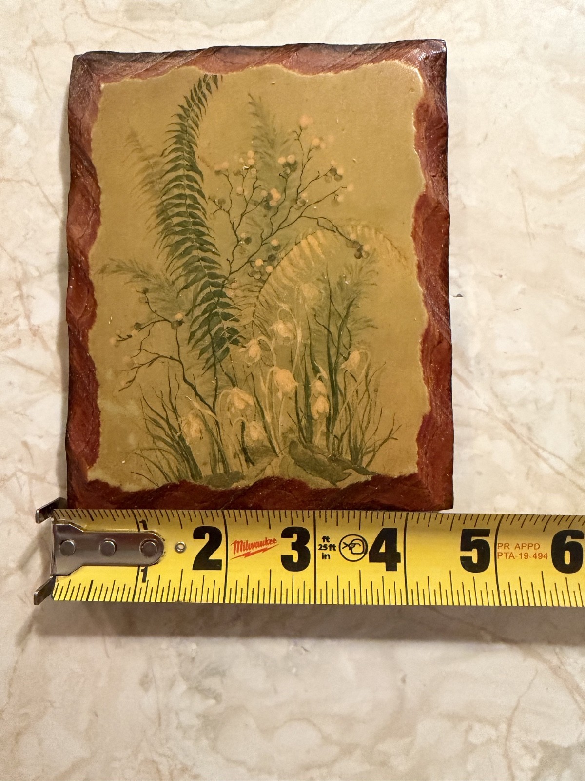 Vintage Rustic Botanical Wood Wall Plaques Set of 2 Cottagecore Floral Decor