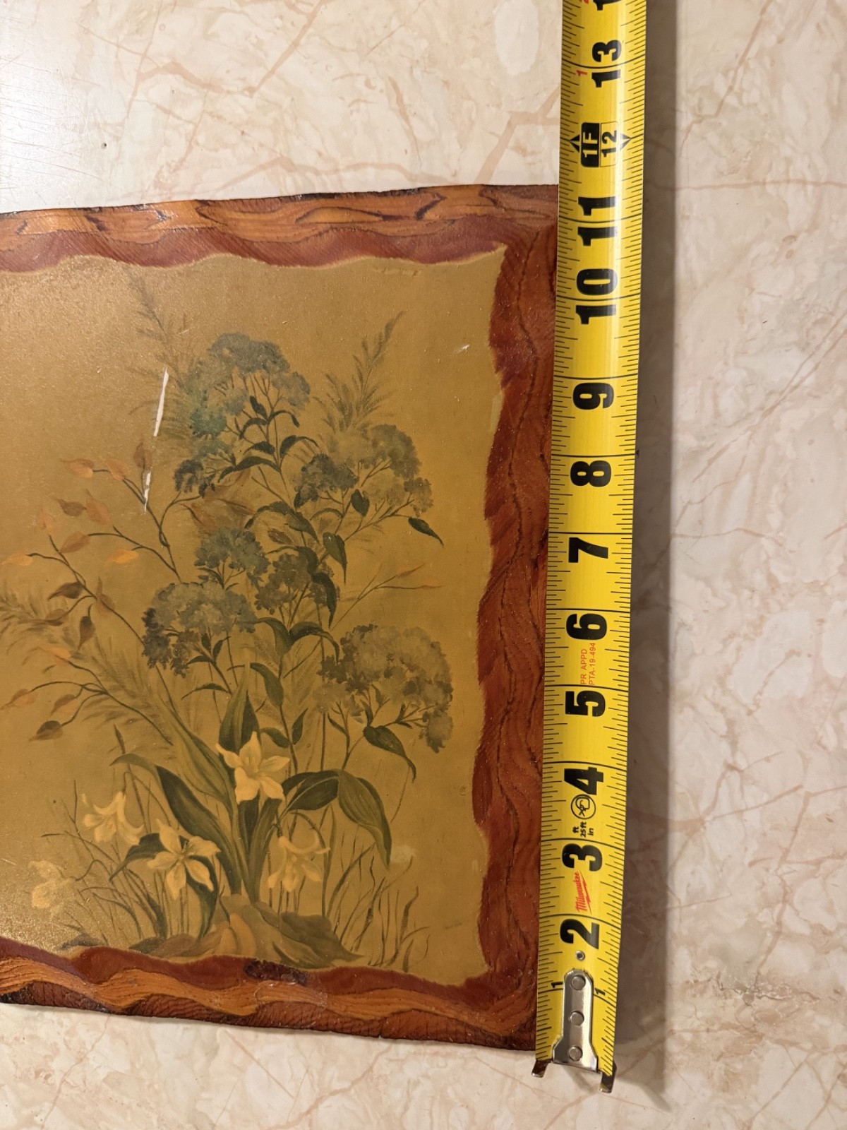 Vintage Rustic Botanical Wood Wall Plaques Set of 2 Cottagecore Floral Decor