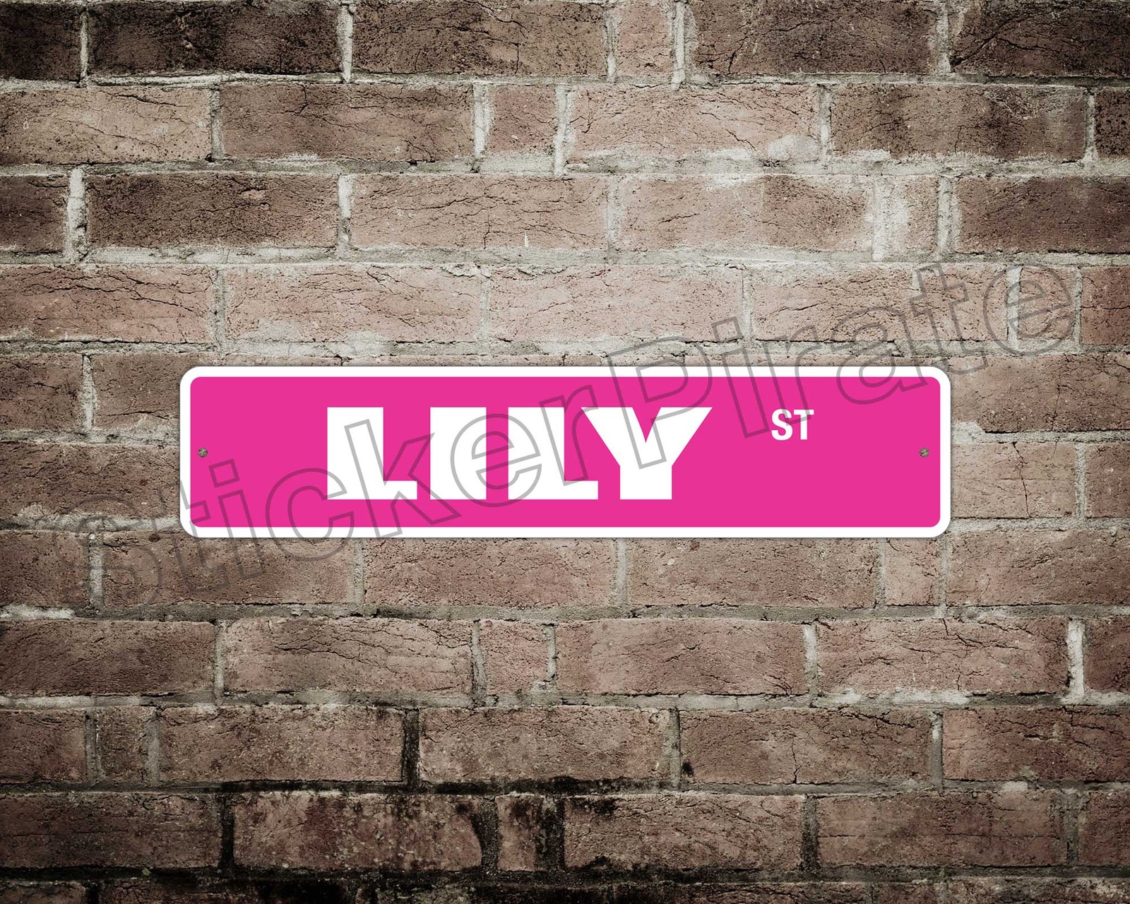 *Aluminum* Lily 4″ x 18″ Metal Novelty Street Sign SS 2353