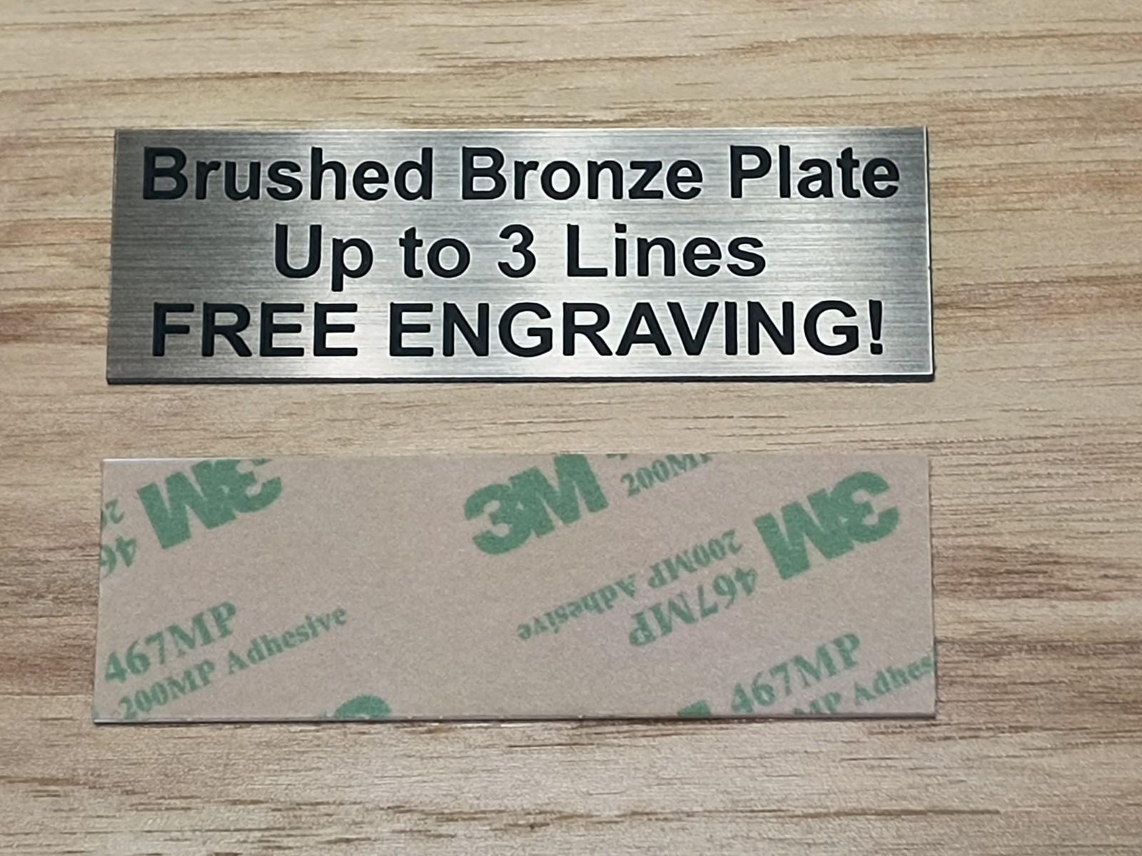 Custom Engraved 1×3 Brushed Tag Sign Plaque Plate | Pet Name Ash Box Urn Gift