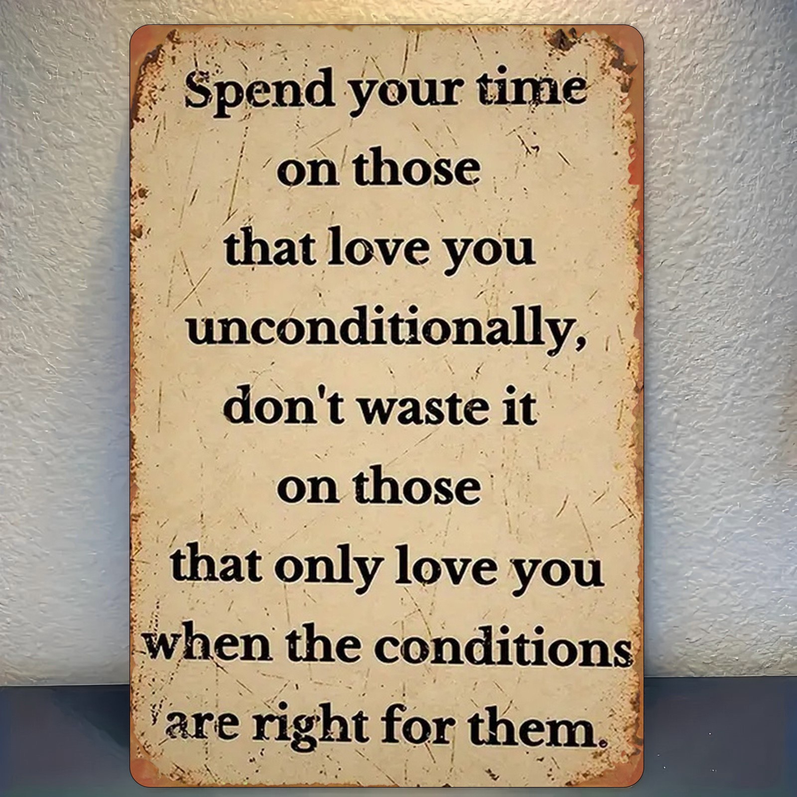 Metal Sign 20.32*30.48 cm Rustic Iron Wall Art