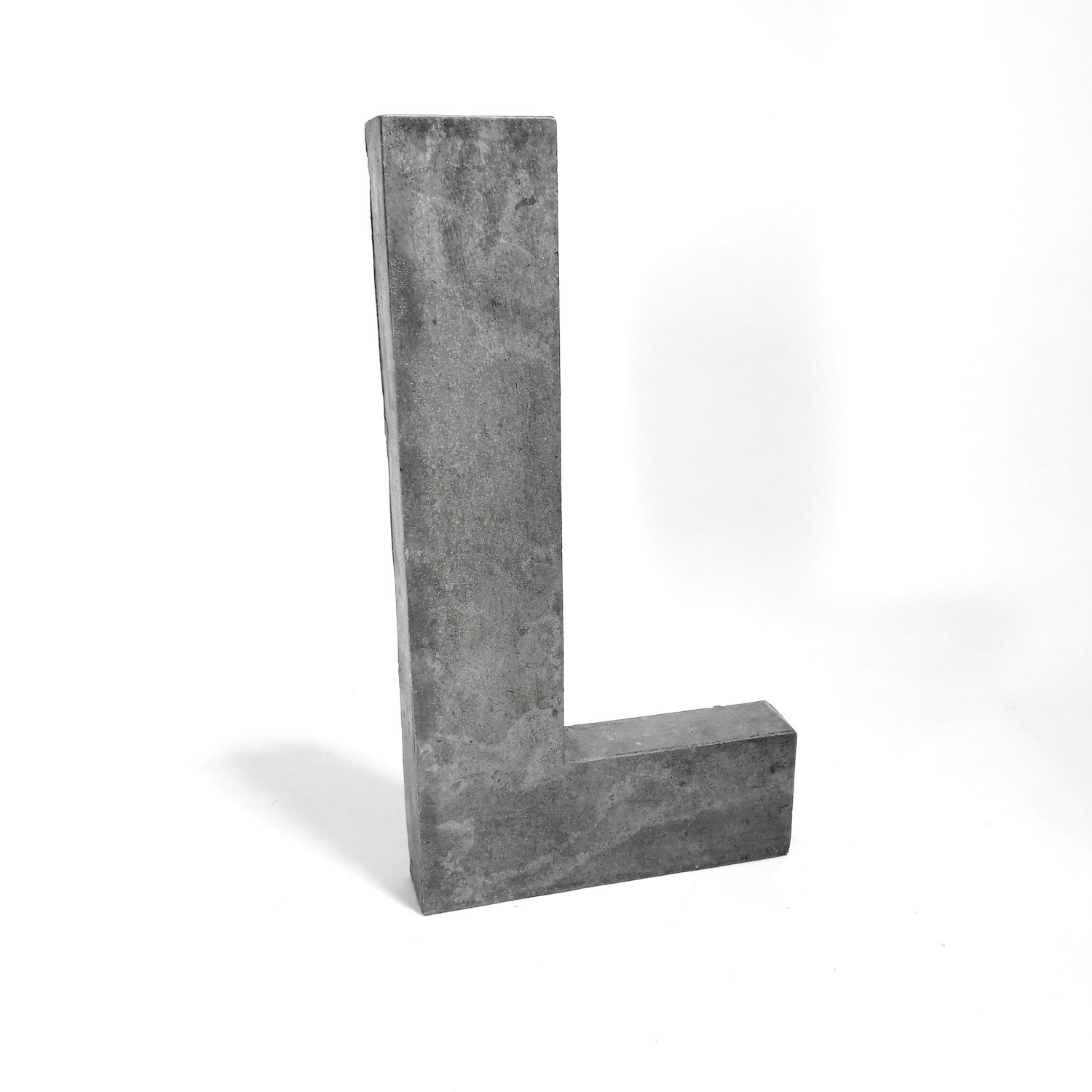 Anthropologie Zinc Metal Letter “L” Wall Plaque Modern Industrial Made in India