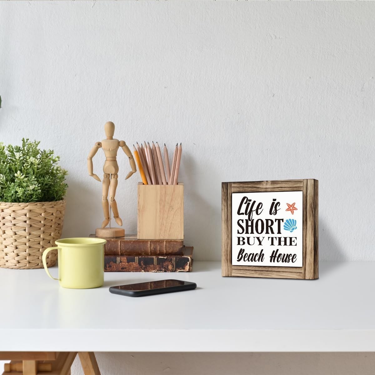 Life is Short Buy the Beach House Sign, Beach House Sign, Beach Decor, Summer…