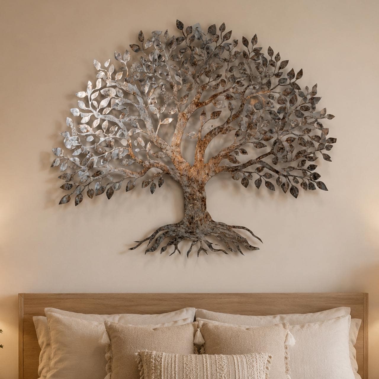 Tree of Life Metal Sign, UV Printed Aluminum Wall Art, Rustic Nature Decor