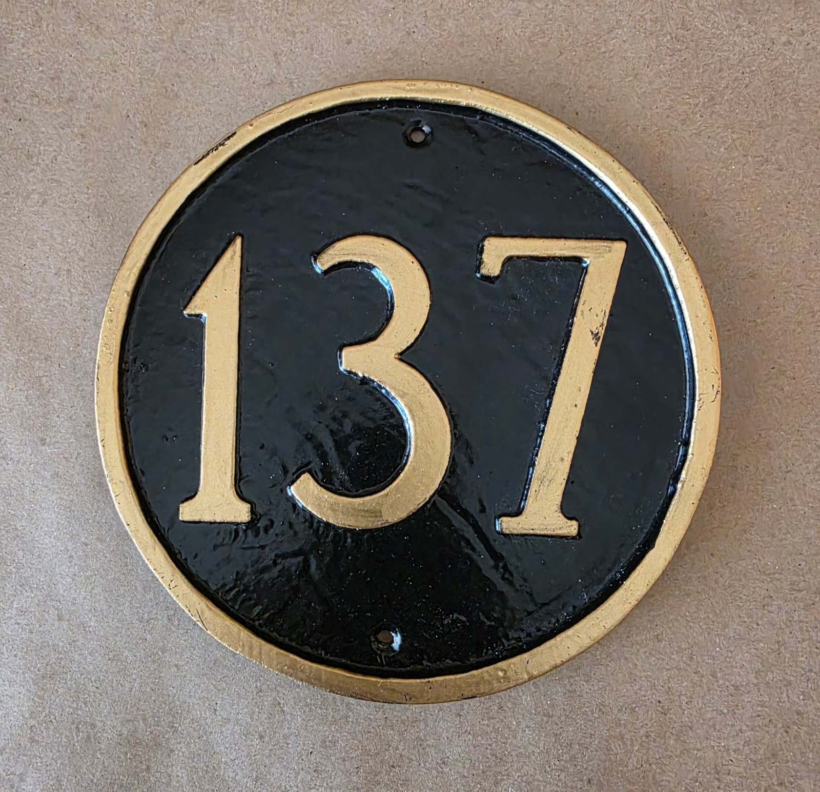137 Metal Address Plaque