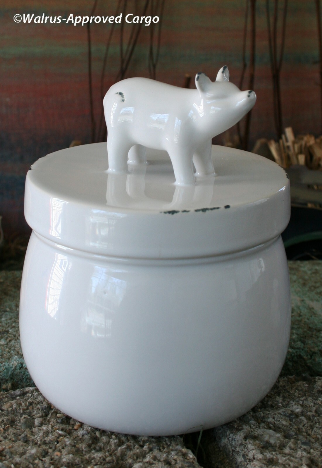 PIGS! WALL ART, CANISTER, DISH TOWELS, NAPKIN RINGS, DOORSTOP, DECORATIVE PLATE