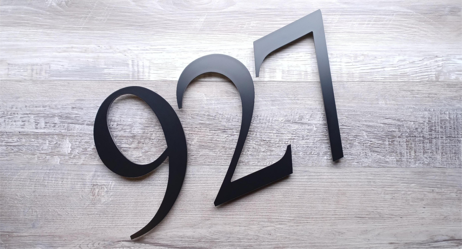 4″ Black Mailbox Number, House Address Number, Aluminum Plastic Composite Number