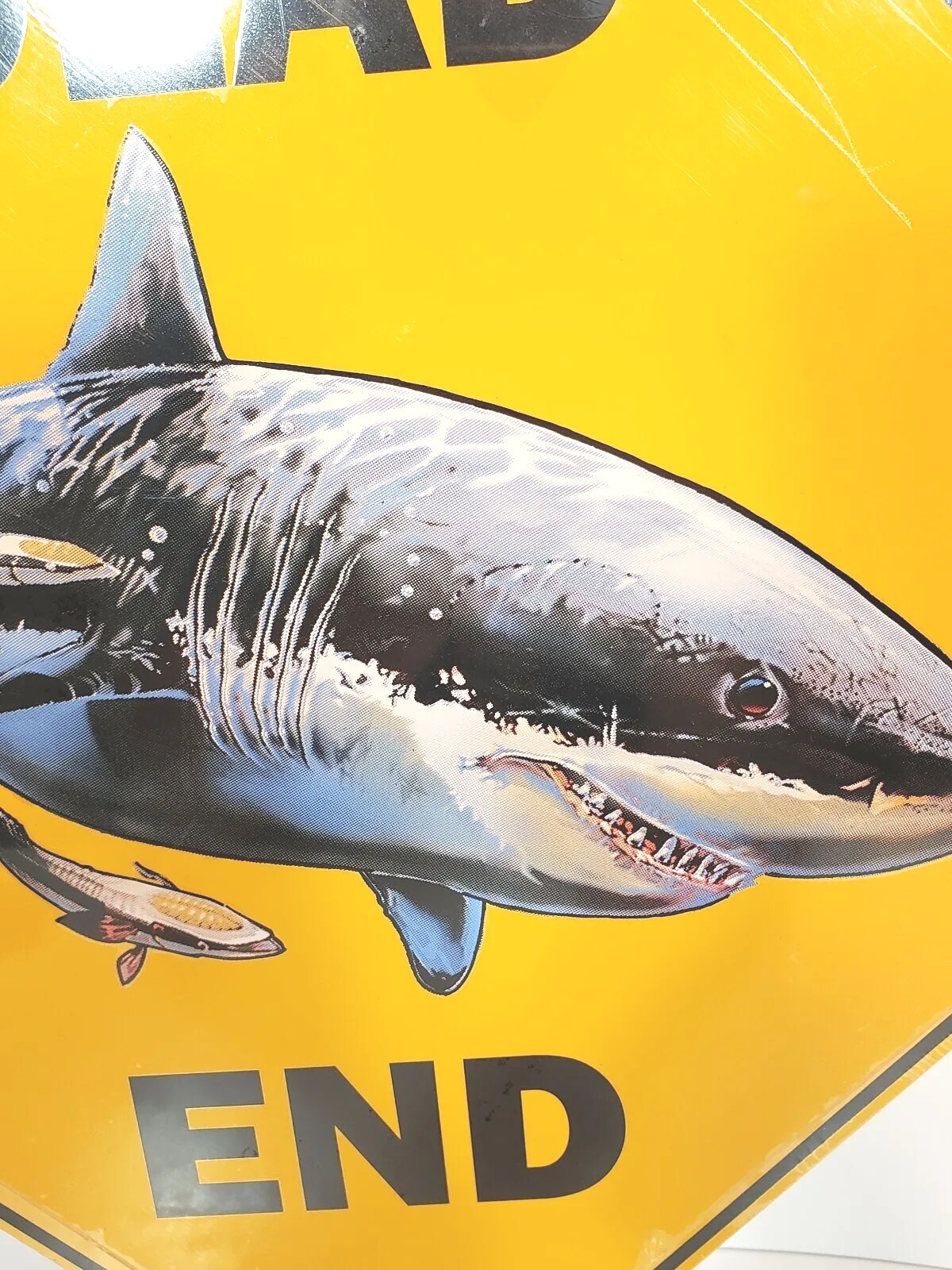 Crosswalks Dead End Great White Shark Sign Atlas Screen Printing