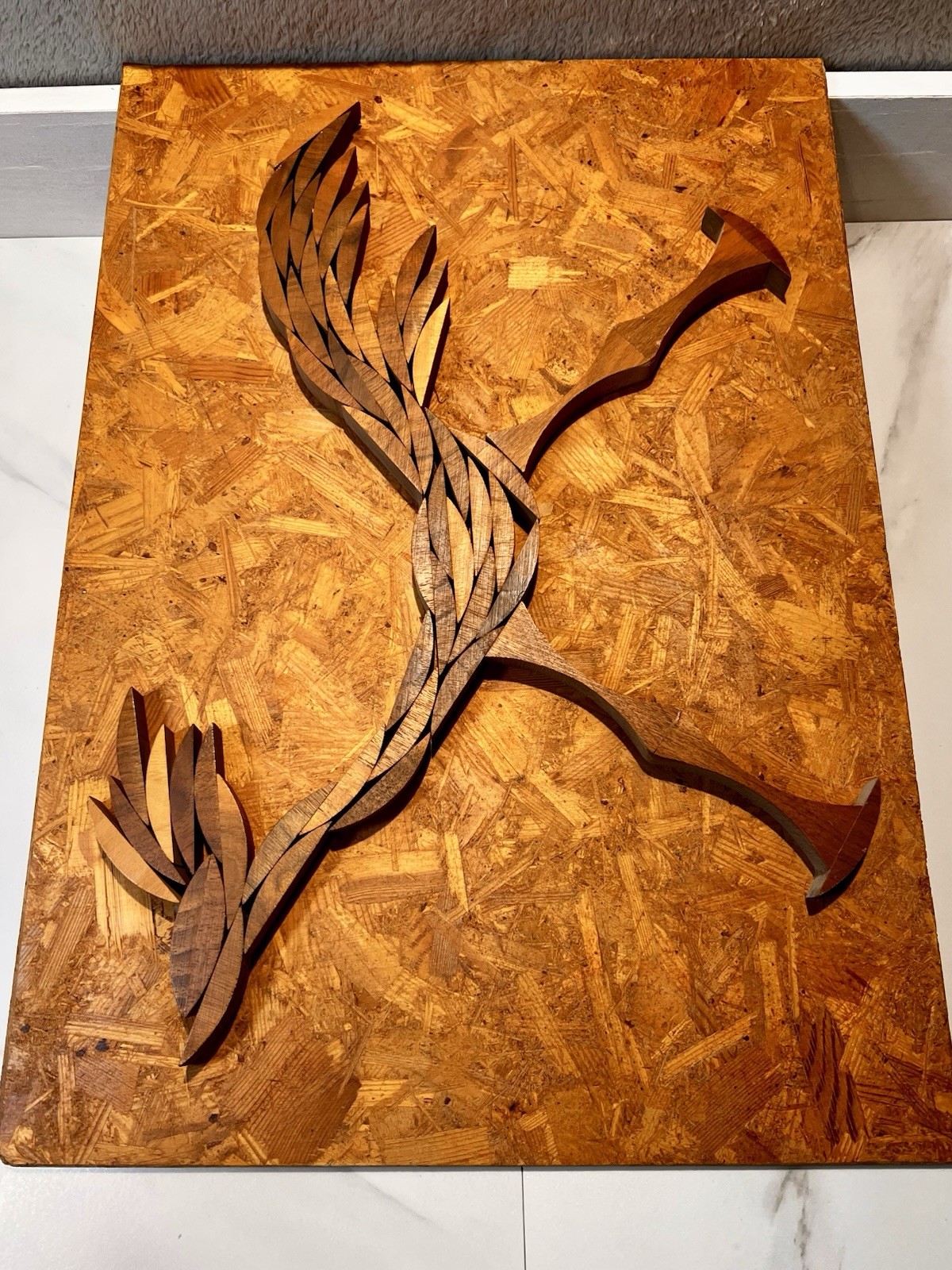 Decorative Wooden Road Runner Desert Hanging Picture Pine Wood Southwest Crafted