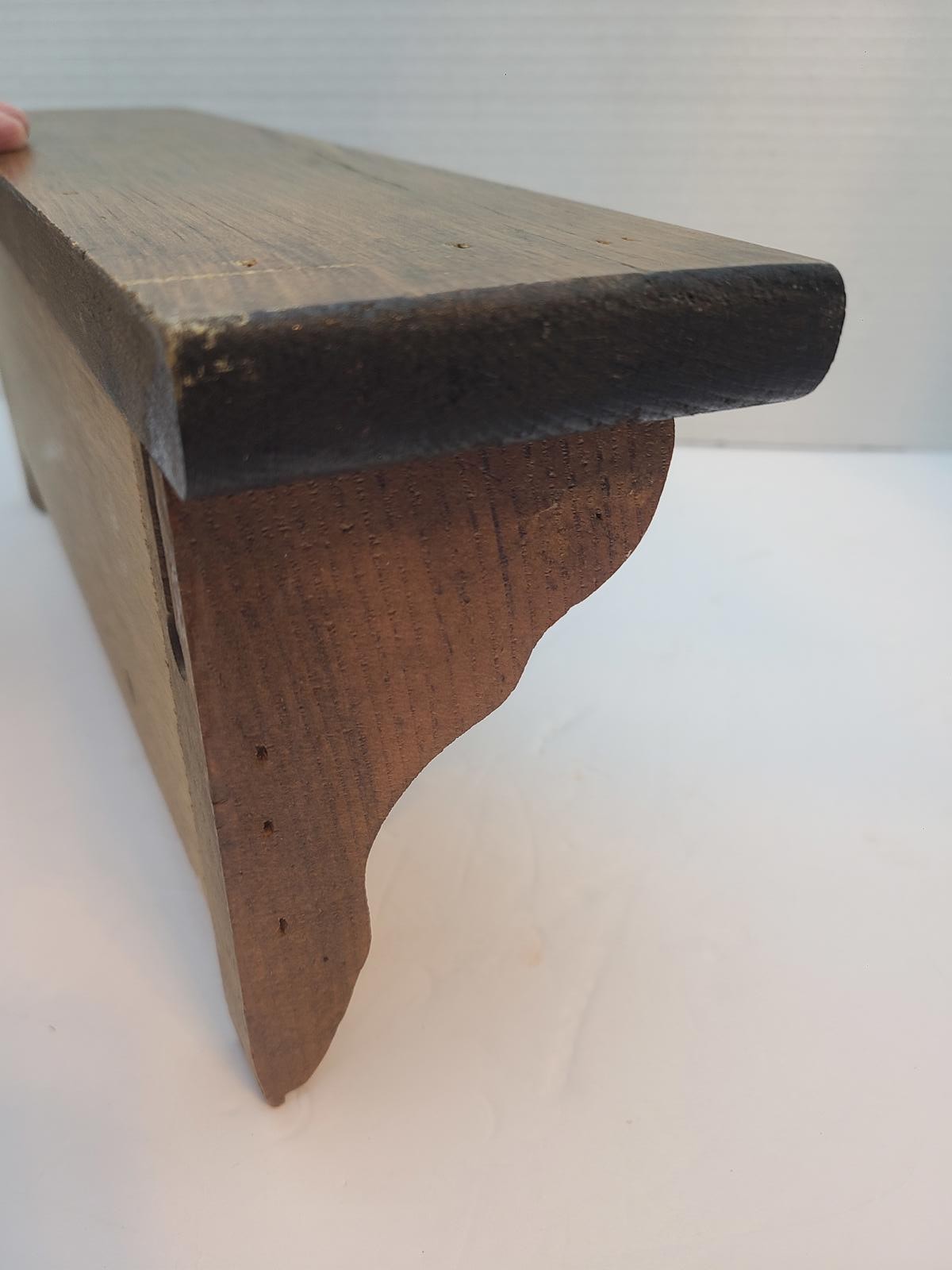Wooden Vintage 13.5 Inch Wall Shelf Rack I Love Pigs Farmhouse Country Cottage