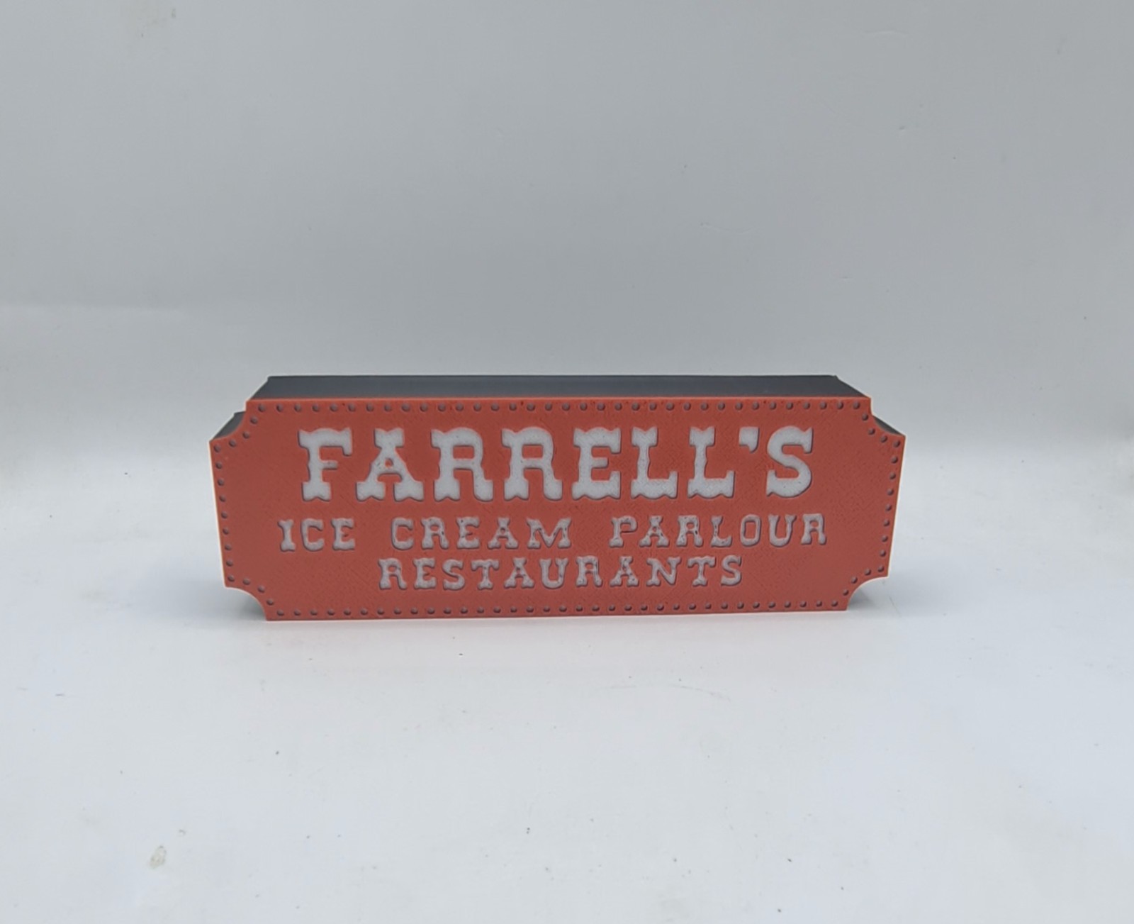 Farrell’s Ice Cream Parlour Store Logo Sign Shelf Desk Art Home Decor