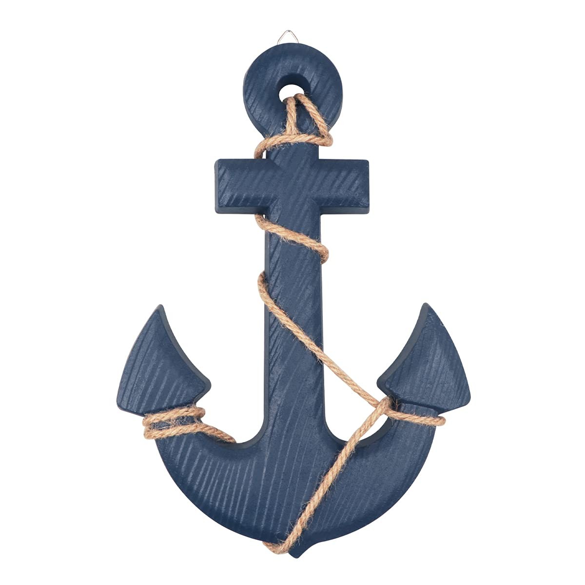 13 Nautical Wooden Anchor with Rope Nautical Beach Wood Anchor Wall Art Decor Do