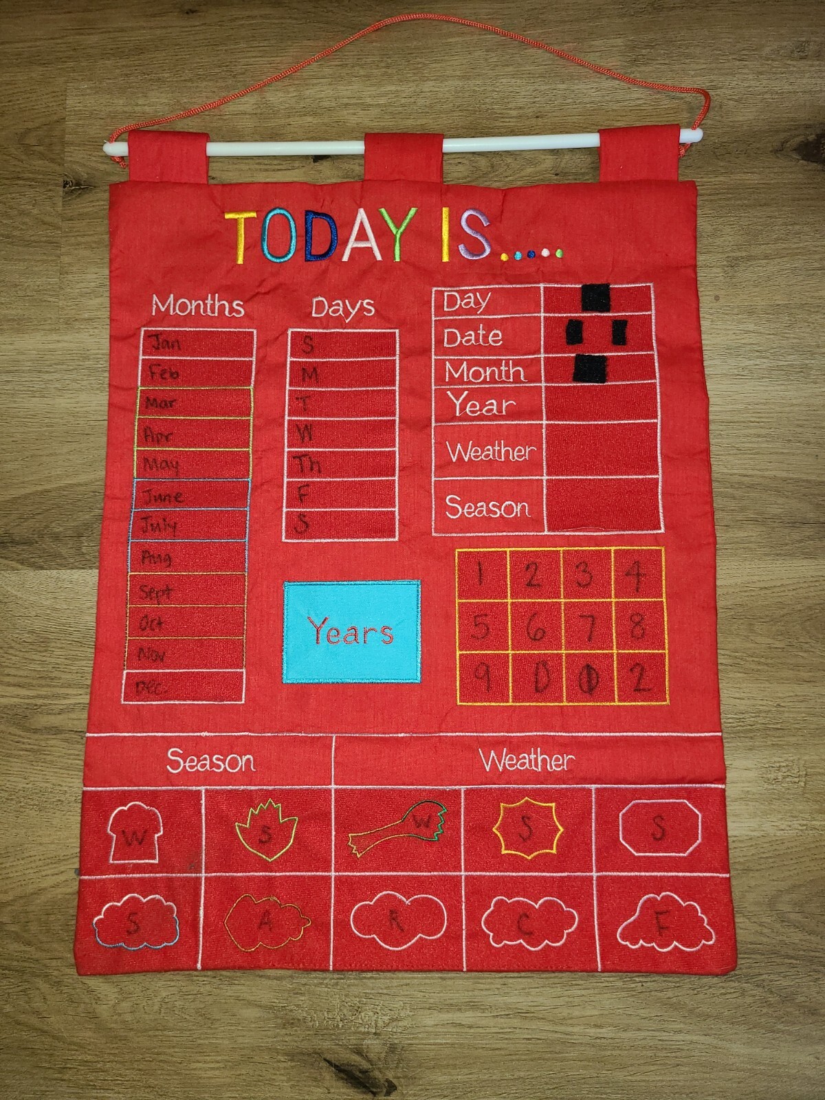 Alma’s Designs Kids Felt Teaching Calendar