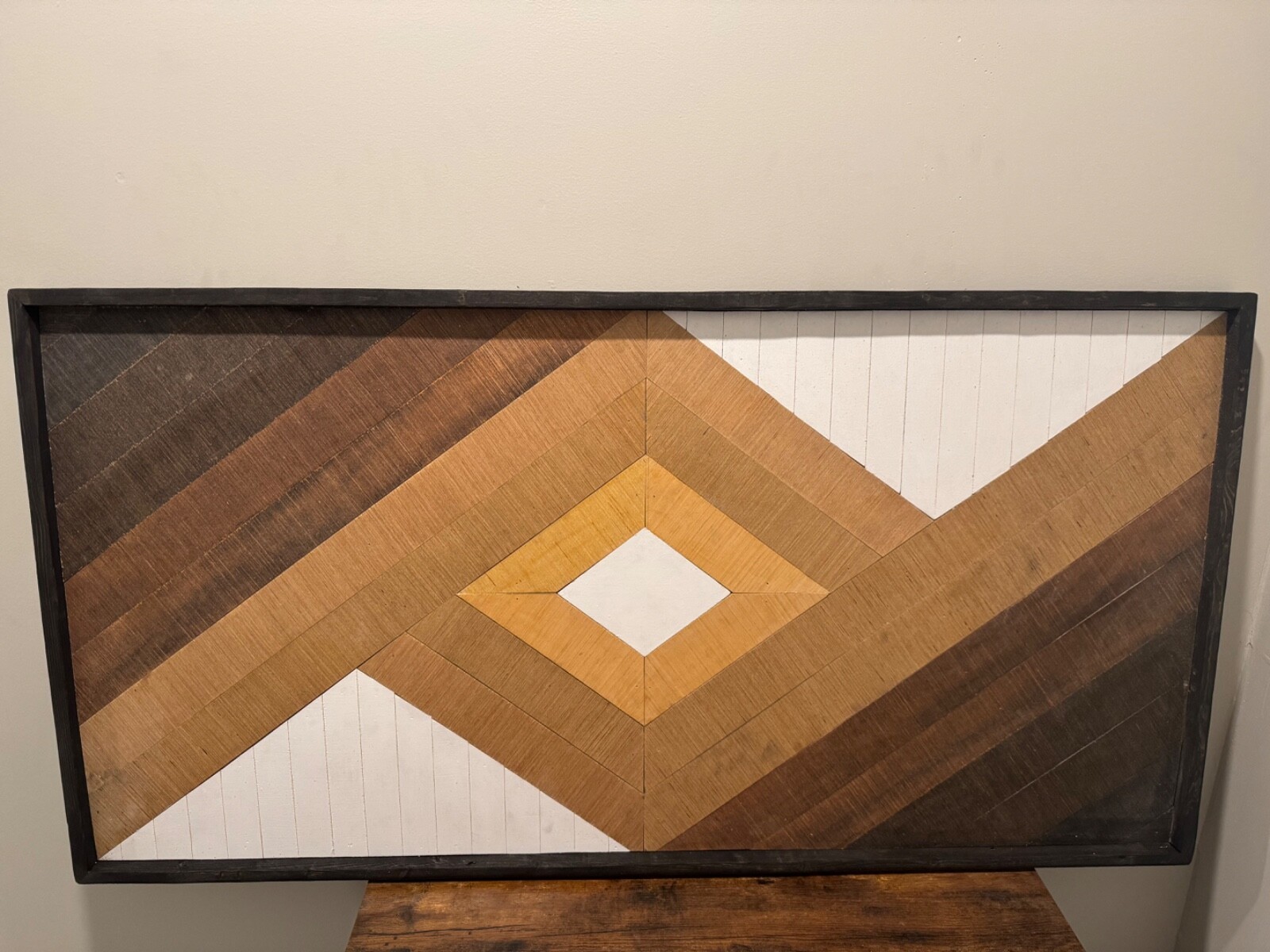 Handmade Wood Geometric Sign 2ft x 4ft