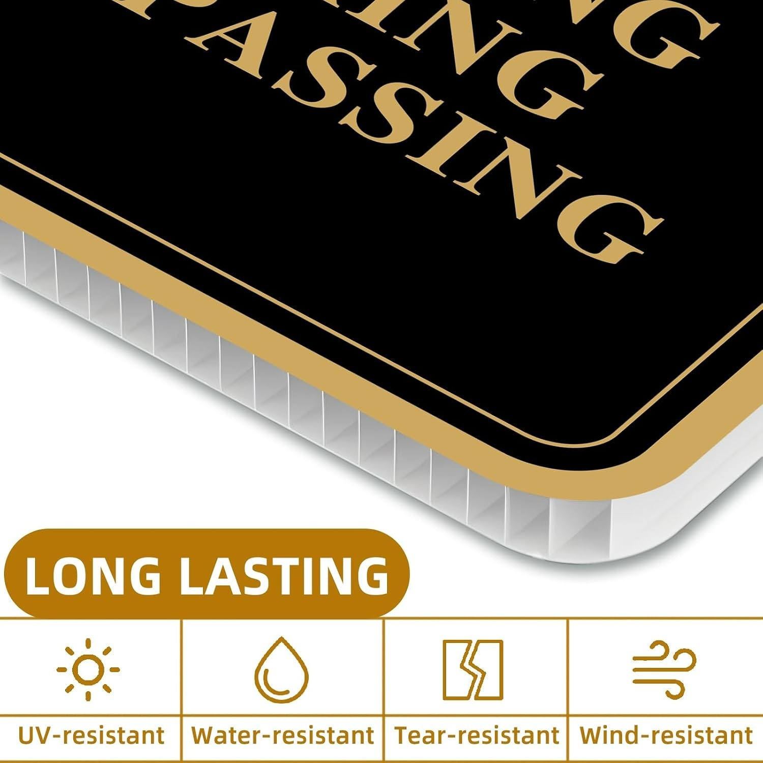 2-Piece 12″x12″ No Trespassing Signs – High-Definition UV Print with H-Stakes