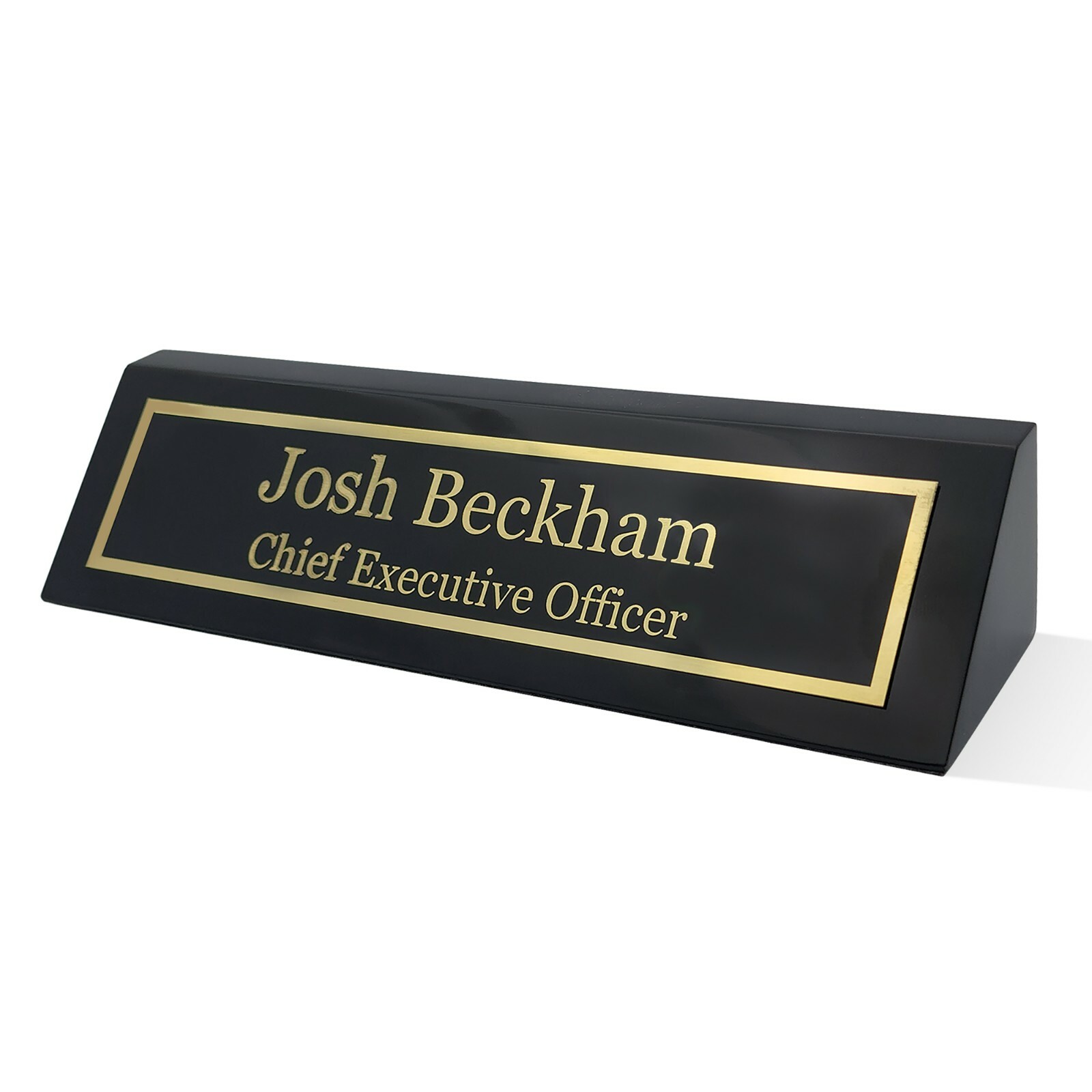 Elegant Wood Name Plate for Desk | The Perfect Desk Name Plate Personalized Gift