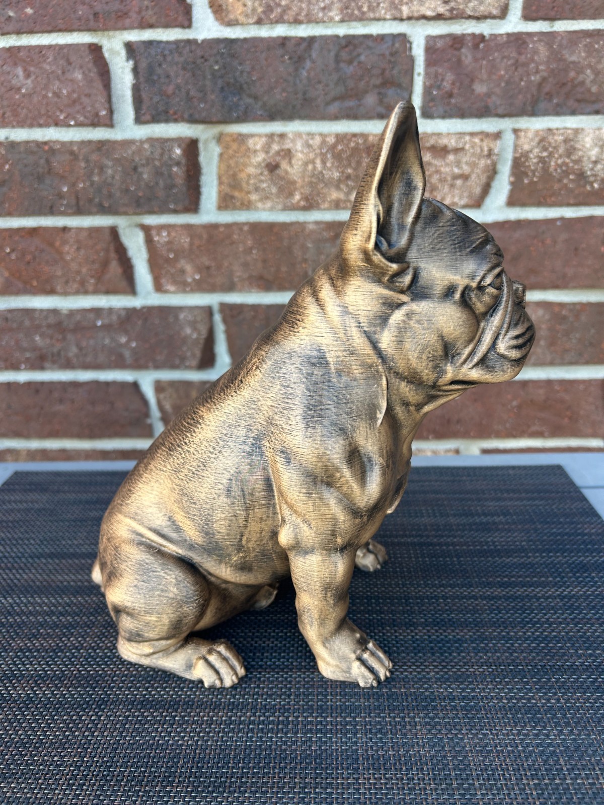French Bulldog Statue 3d Printed Hand Painted Weighted Personalized Decor