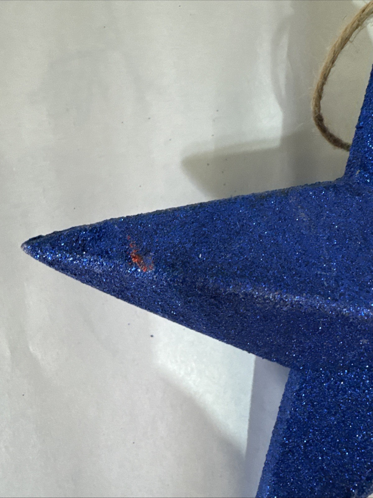 Decorative Glitter Hanging Stars 7” Set of 3 Red, Blue & Mixed Silver Decorative