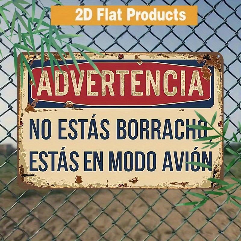 Aviation Metal Sign Funny Aviation Themed Aluminum Sign 12×8 Inches