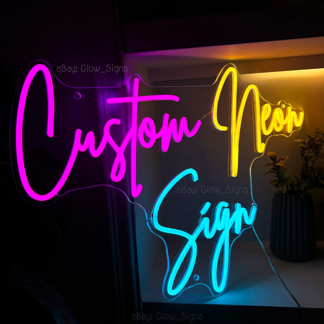 Custom Neon Sign Personalized Neon Name Sign Acrylic LED Night Light Wall Decor