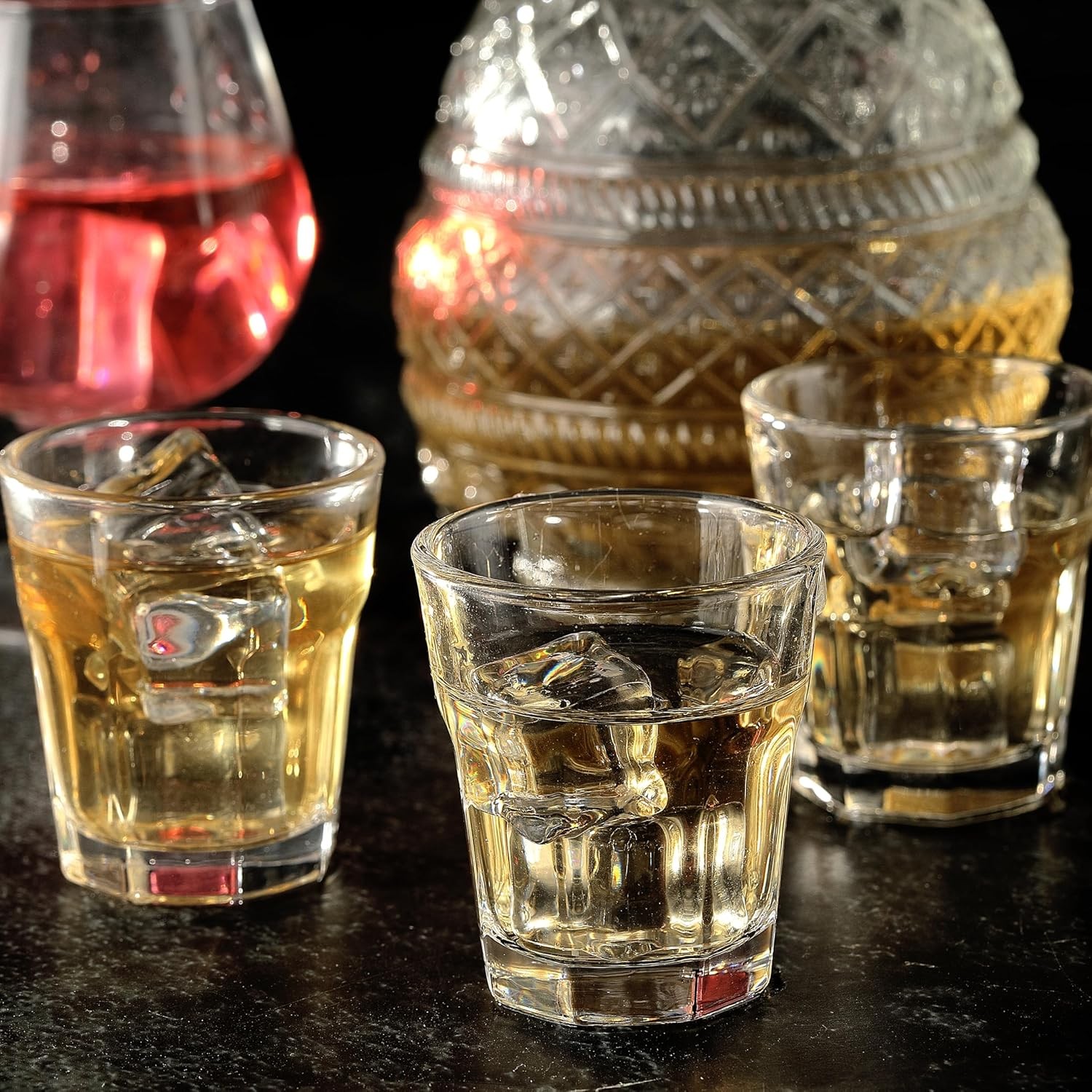 6 Pack Shot Glasses, 1.7 oz Clear Heavy Base Shot Glass for Tequila, Whiskey, Li