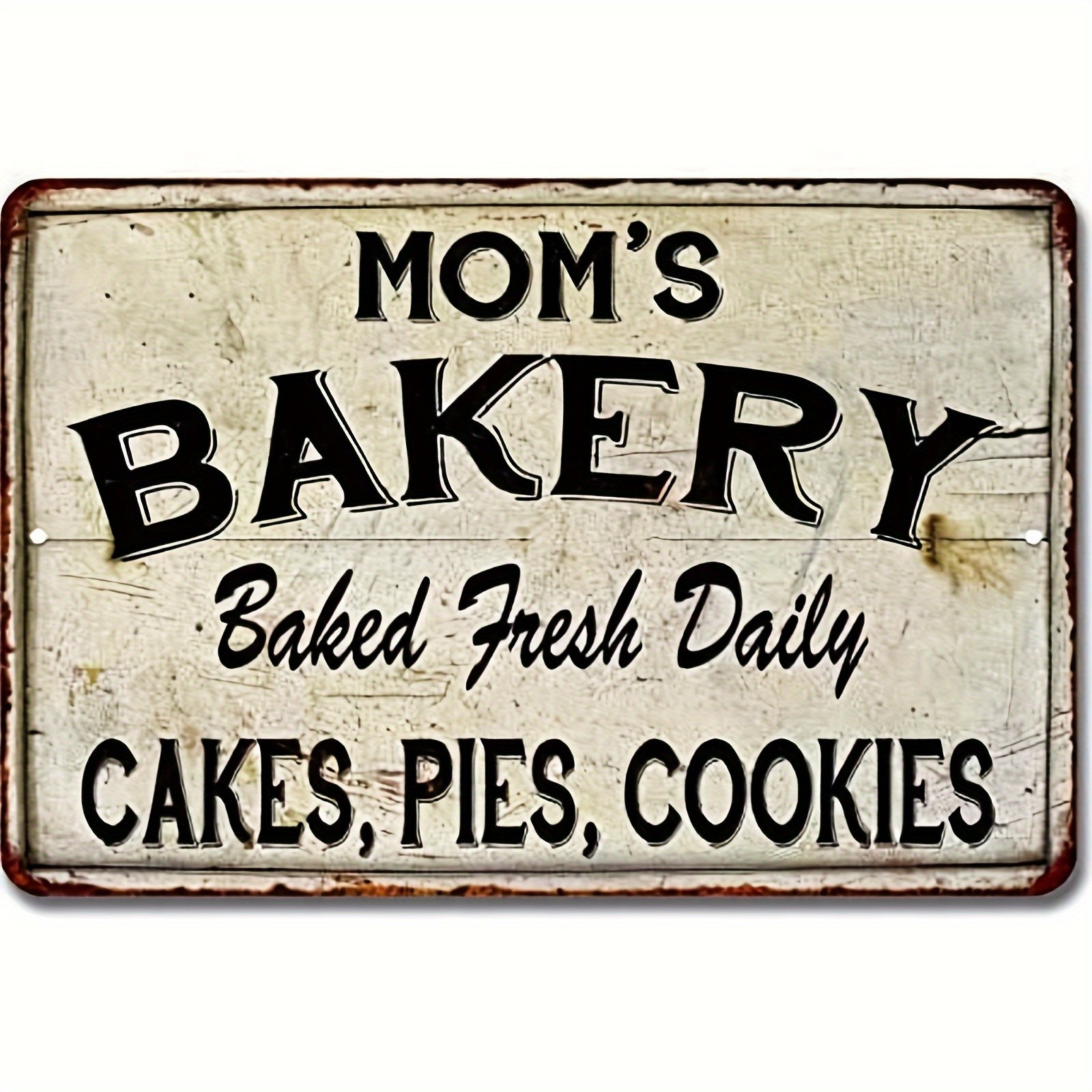 2D Flat, 1pc Large Vintage Bakery Sign