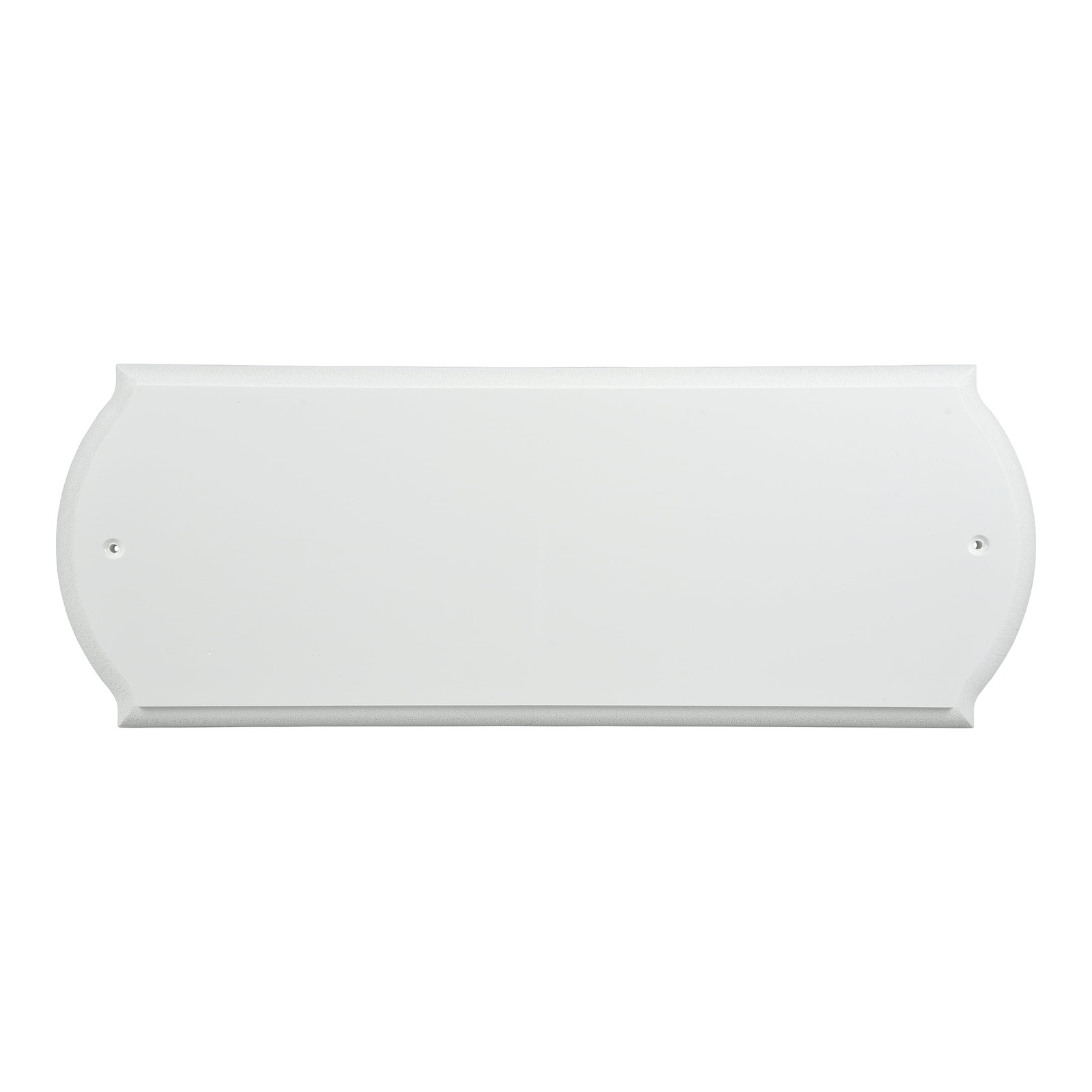 6″ x 16″ White Plaque, PVC Address Plaque with Hardware