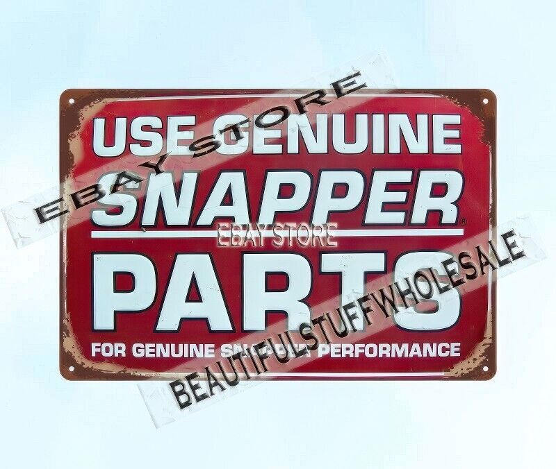 SNAPPER PARTS mower tractor country barnyard metal tin sign art prints sale