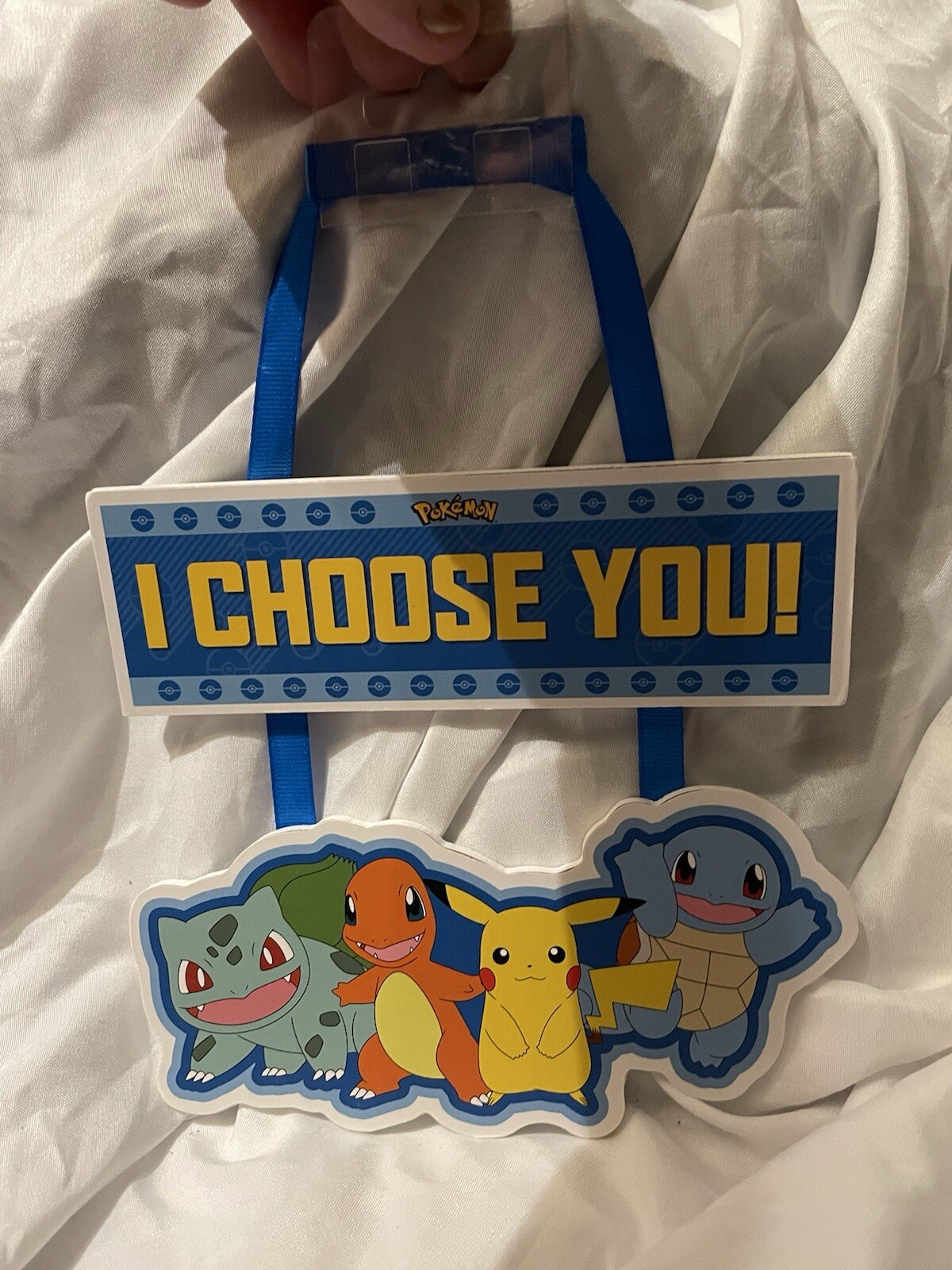 Pokemon I Choose You Pikachu Squirtle Charmander Bulbasaur Wall Decoration 10″