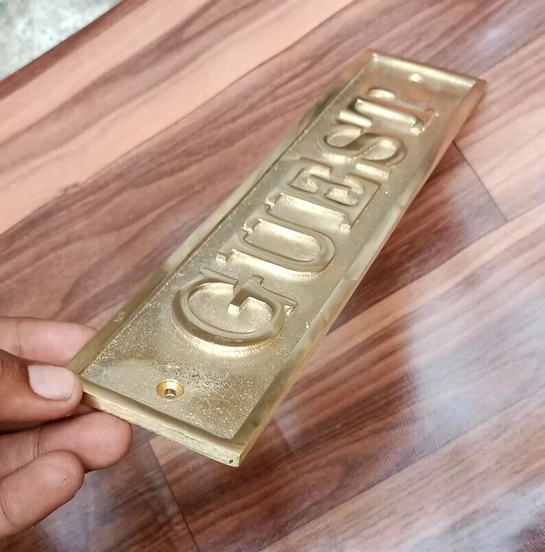 Personalized Brass Plaque – Ideal for Recognition Plaques, Name Plates, sign