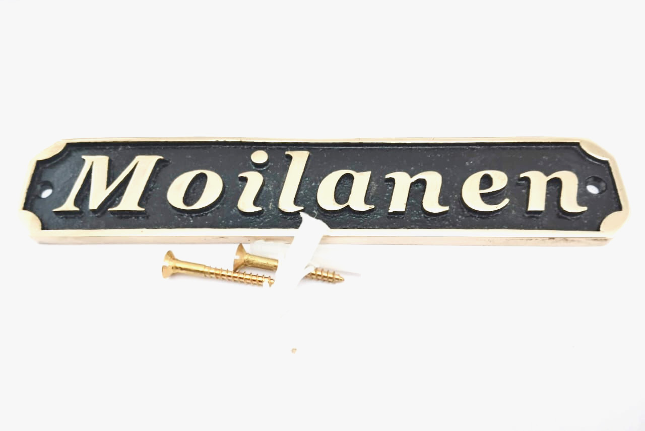 Custom Cast Brass door signs & plaques – Custom language plaques – Custom size