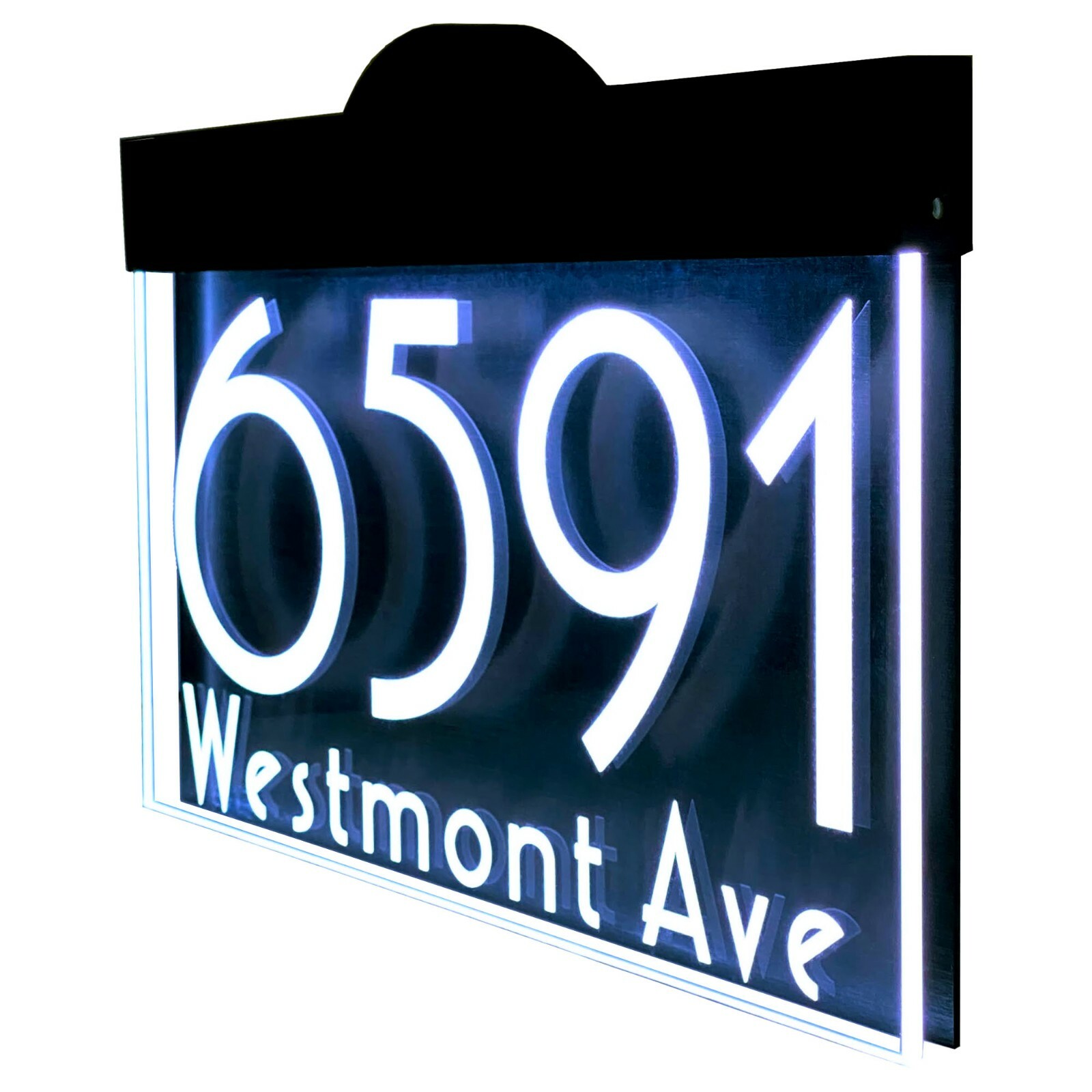Illuminated LED Lighted Address Sign Plaque Address Numbers House numbers sign
