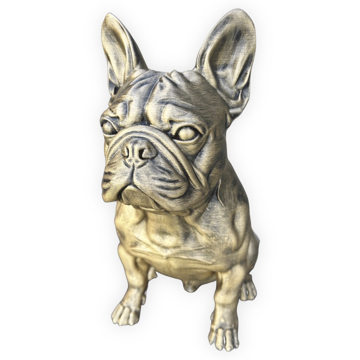 French Bulldog Statue 3d Printed Hand Painted Weighted Personalized Decor