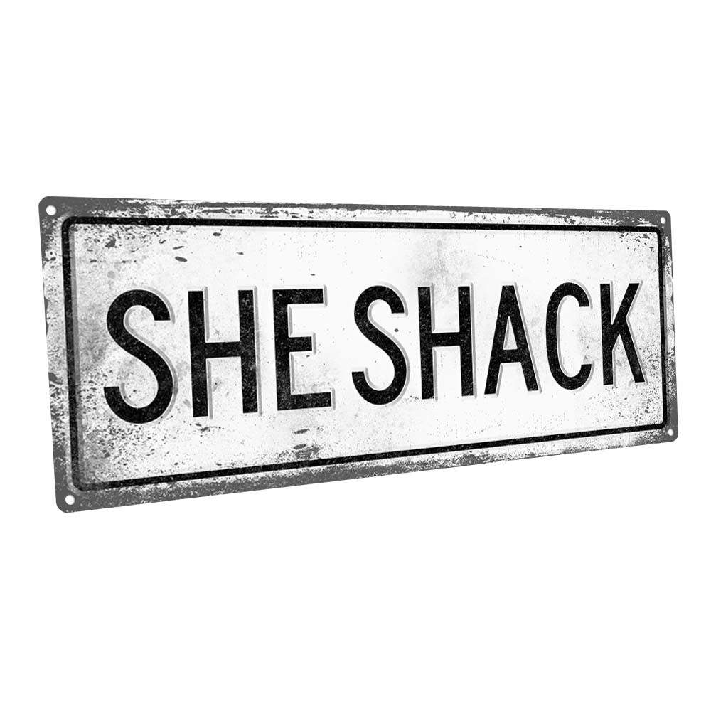 She Shack Metal Art Print for Decorating Home and Office