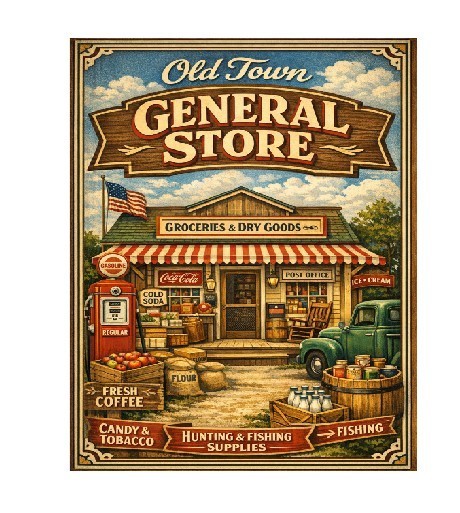 Vintage Style Metal Sign General Store MS292