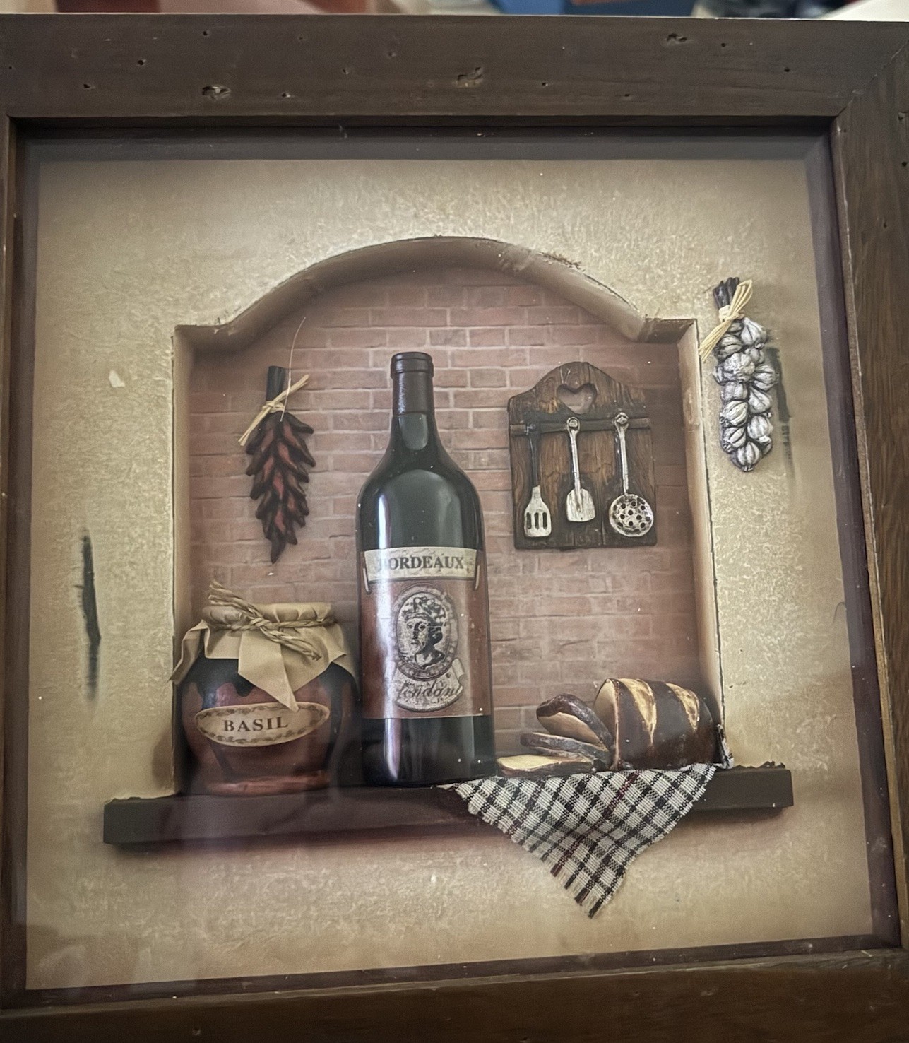 Live Well Love Much Laugh Often Wall Plaque Grapes Vineyard Kitchen Decor 3D”