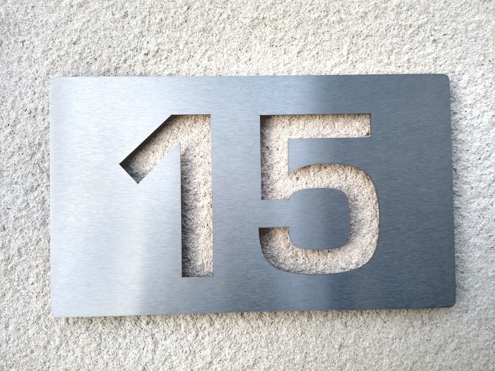 Stainless Steel House Number / Numeral Plaque