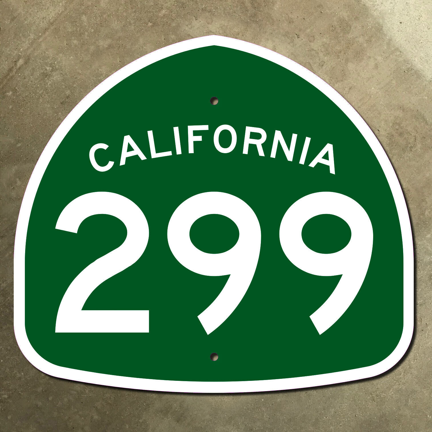 California state route 299 Arcata Modoc Redding highway marker road sign 13×11