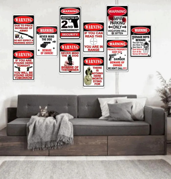 New Warning nothing here worth dying for Vintage Rustic Decor Tin Metal Signs