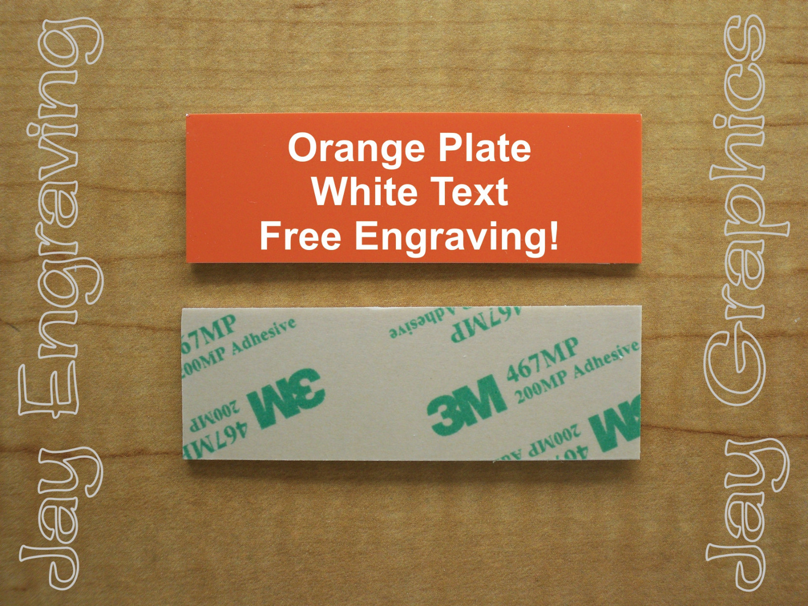 Custom Engraved 1×3 Plate  Adhesive-Backed Personalized Customized Sign Plaque