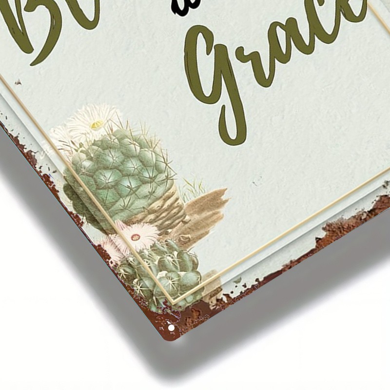 2D Flat, Single Piece, Metal Sign Featuring a Vintage Rural Style Wall
