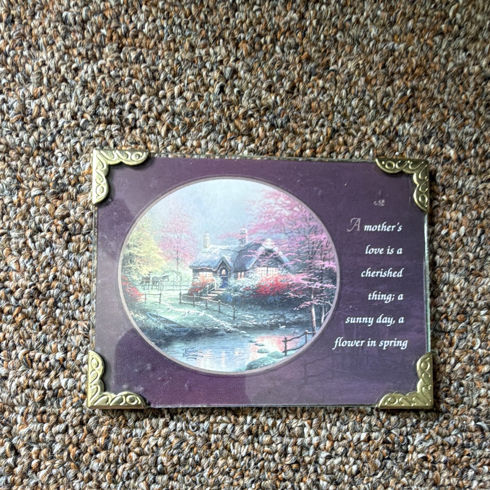 Vintage 1999 Thomas Kinkade Framed Inspirational Print – Printwick Papers – Orig