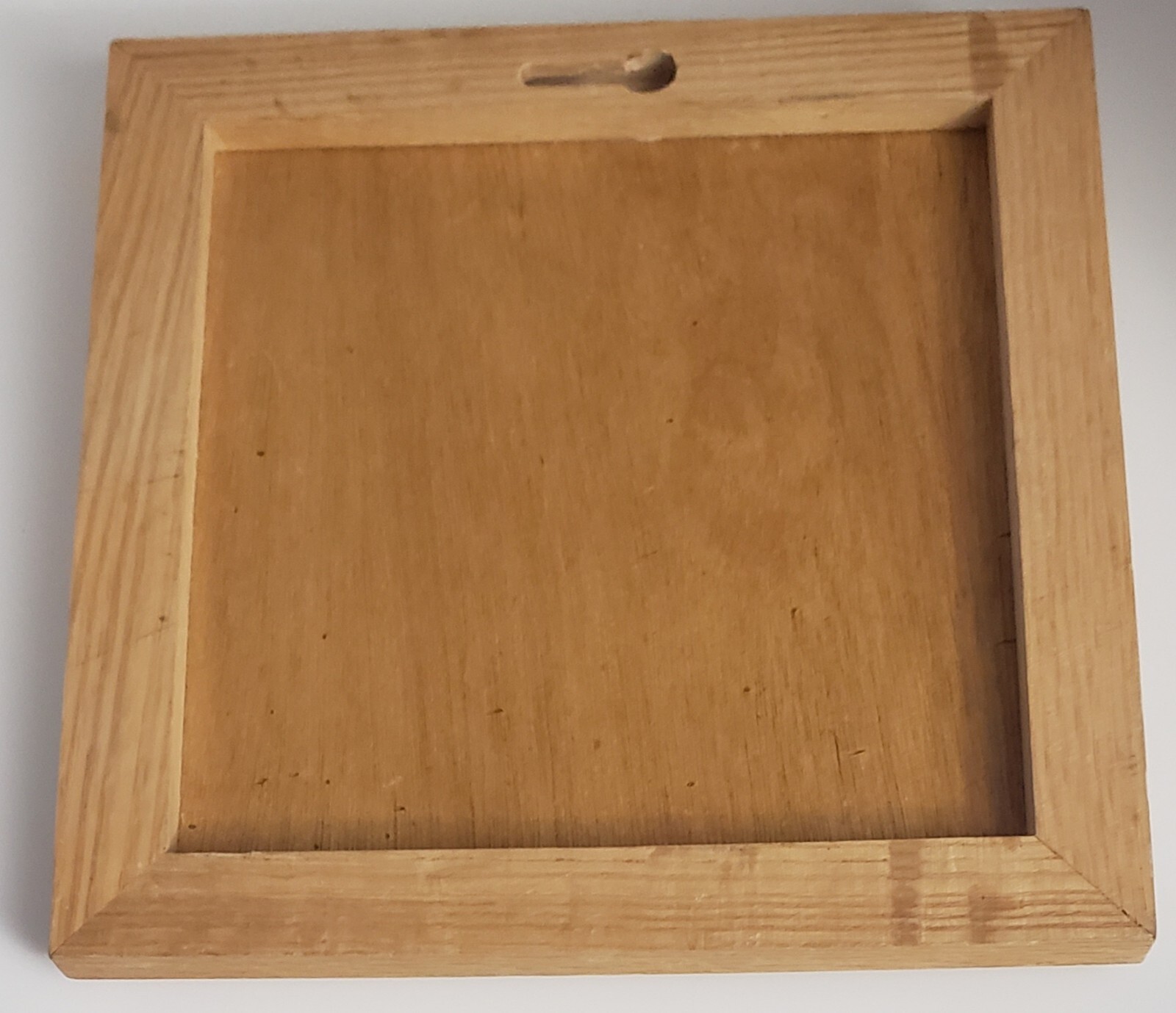 Balance Plaque Faux Cement 7 3/4in X 7 3/4in Wood Frame Yin Yang B12