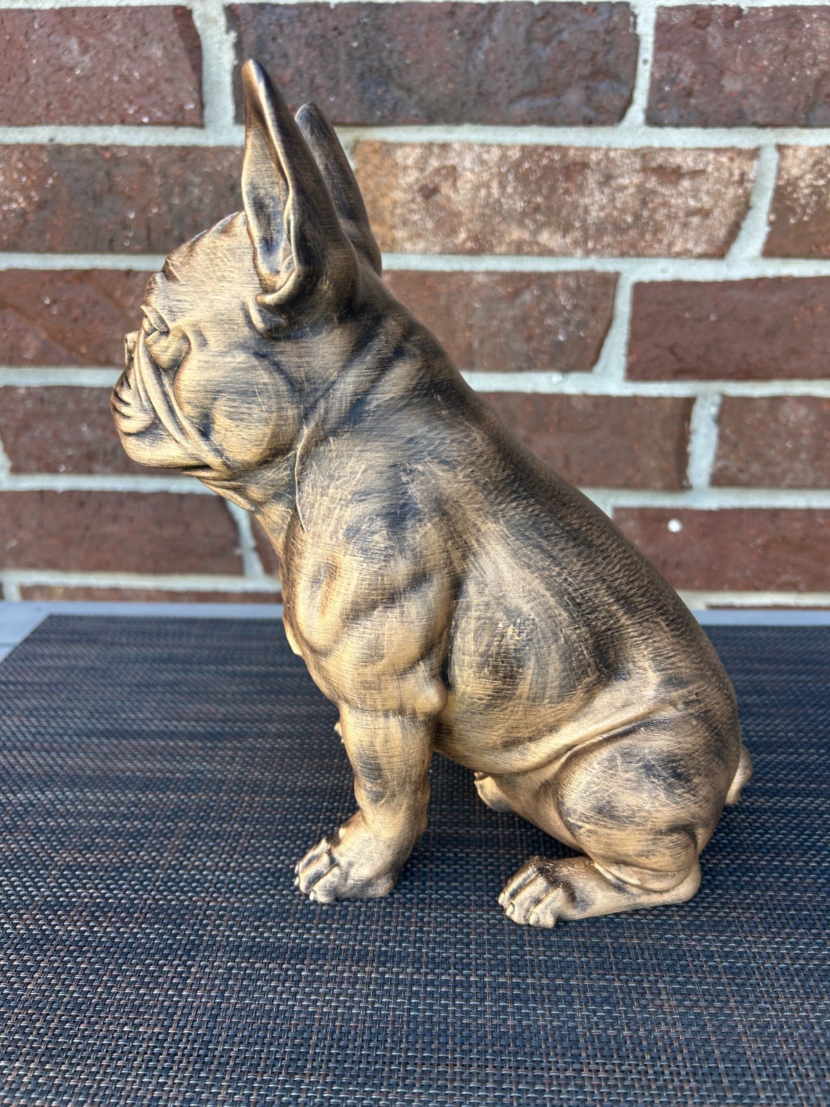 French Bulldog Statue 3d Printed Hand Painted Weighted Personalized Decor