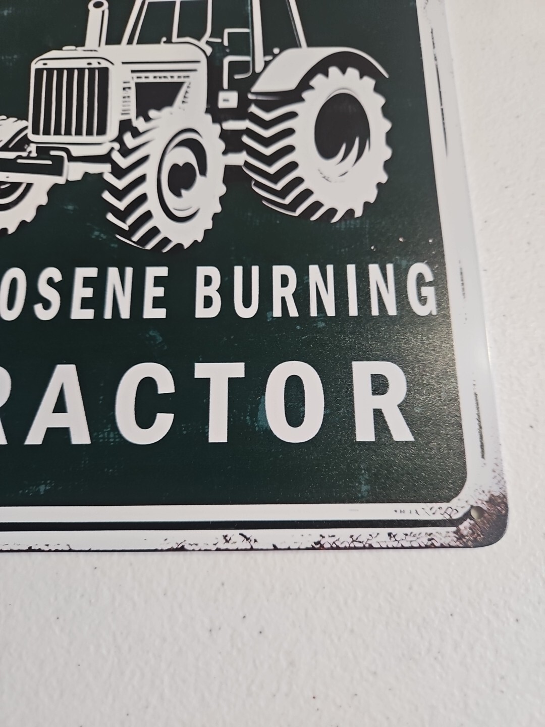 Case Farm Tractors Waterloo Boy Kerosene Burning Tractor Metal Tin Sign Rustic