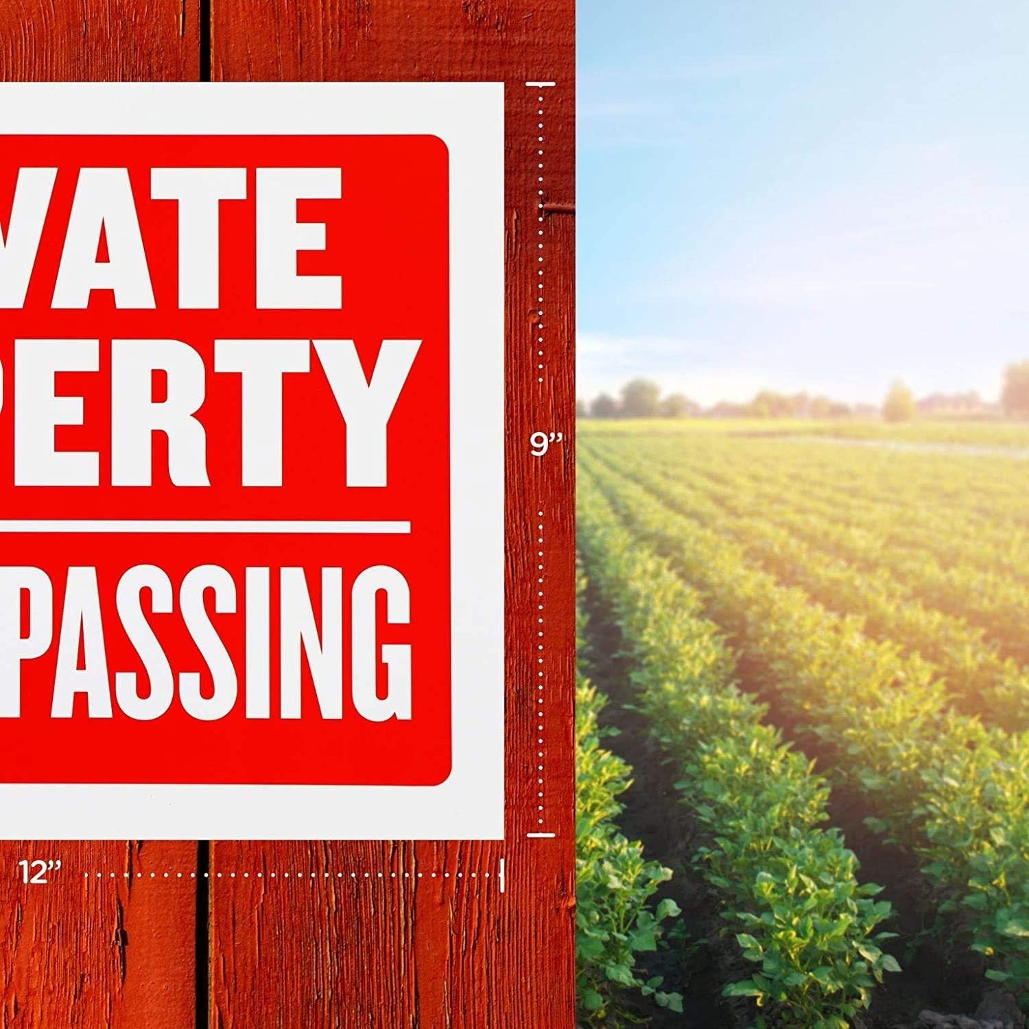 High Visibility No Trespassing Signs – 9×12 Inches for Ultimate Property Safety