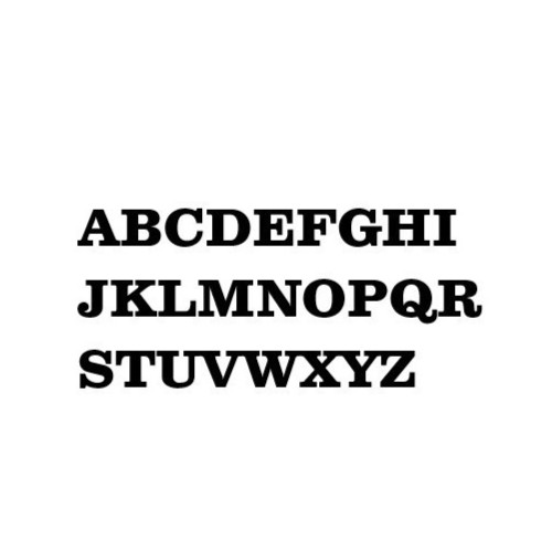 Laser Cut Unfinished Wood Letters or Numbers Clarendon Font Craft Cutout